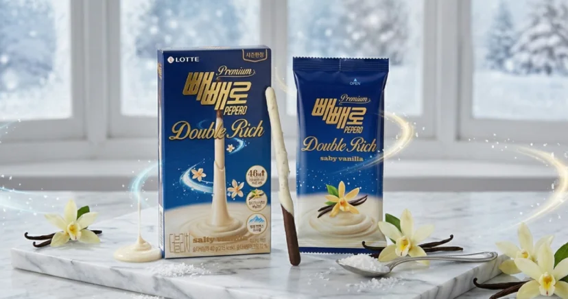 빼빼로 첫 프리미엄 라인 ‘더블리치 솔티바닐라’ 출시