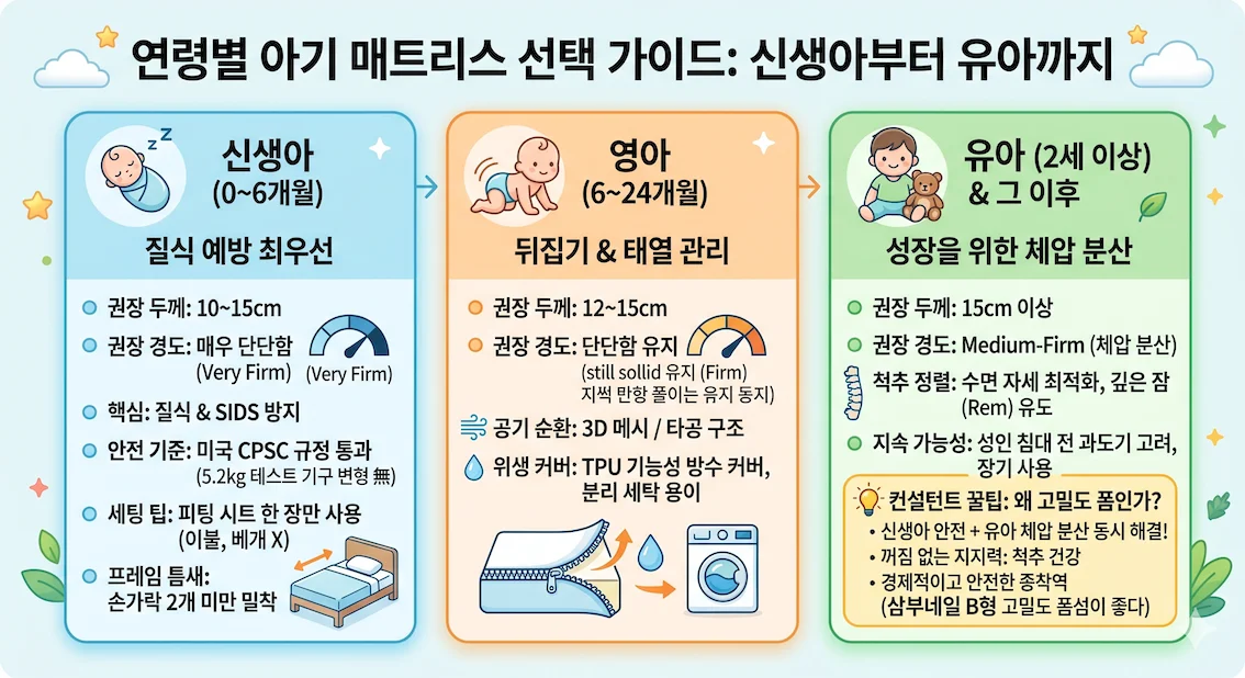 연령별 아기 매트리스 추천