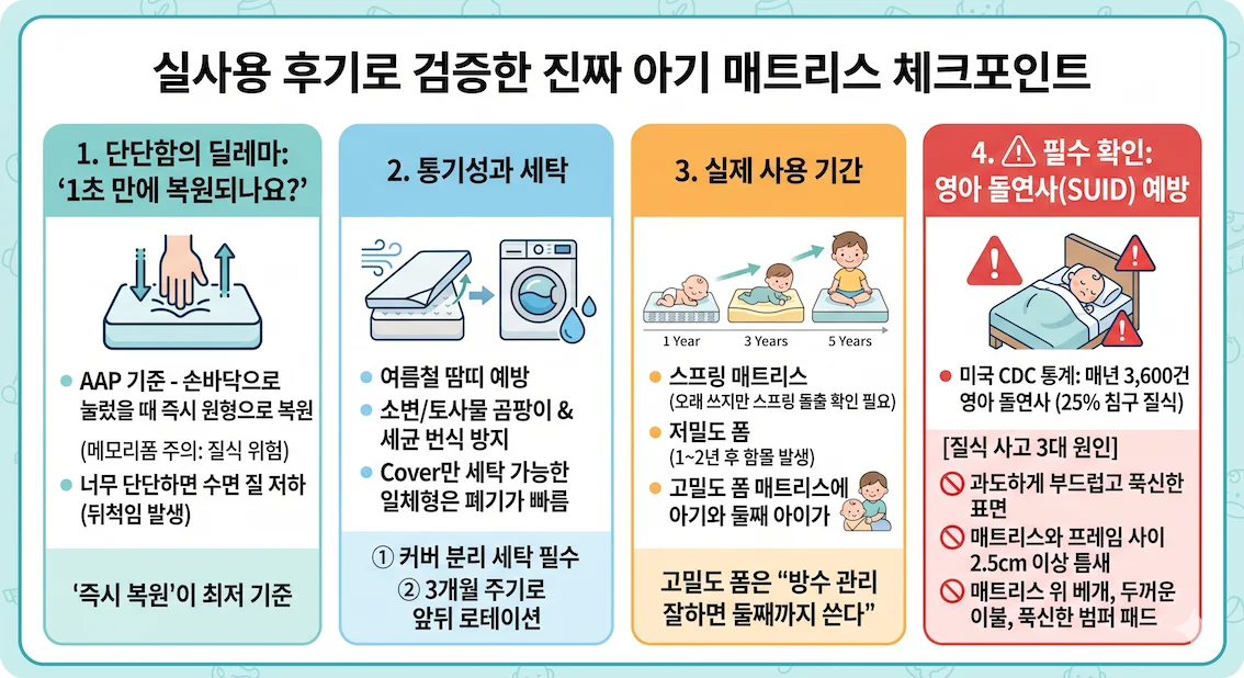 아기 매트리스 실사용 후기