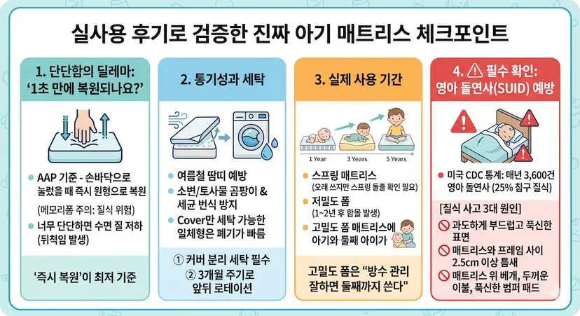 아기 매트리스 실사용 후기