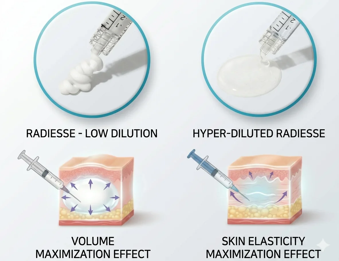 Differences in Radiesse's Effects based on Dilution Ratio