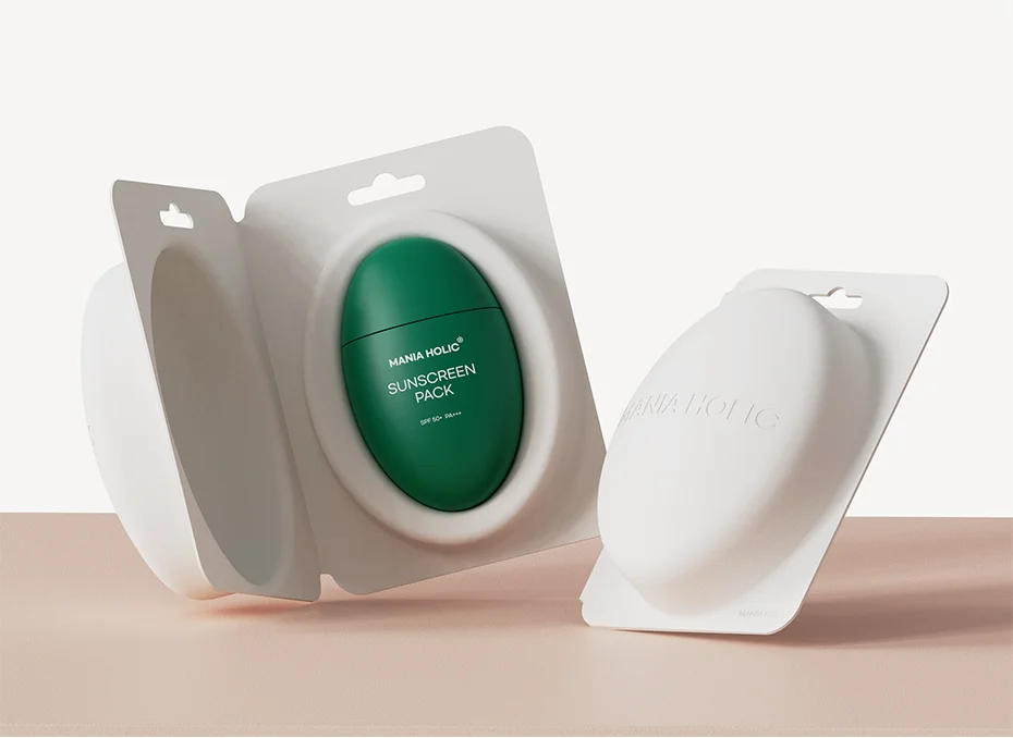 페이퍼 몰드로 만든 화장품 친환경 패키지 사례