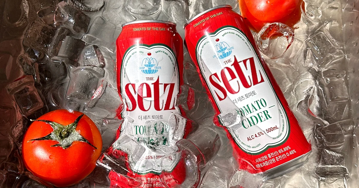 편의점 토마토맥주 캔