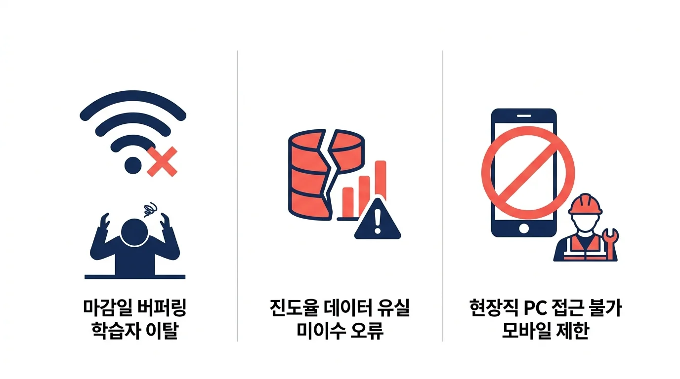 법정의무교육, 구성원이 완료하지 못하는 3가지 이유