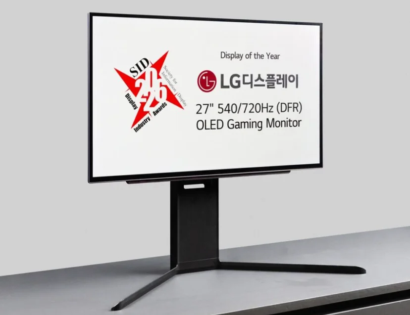 ‘올해의 디스플레이’, LG디스플레이 27인치 540/720Hz(DFR) OLED 게이밍 모니터