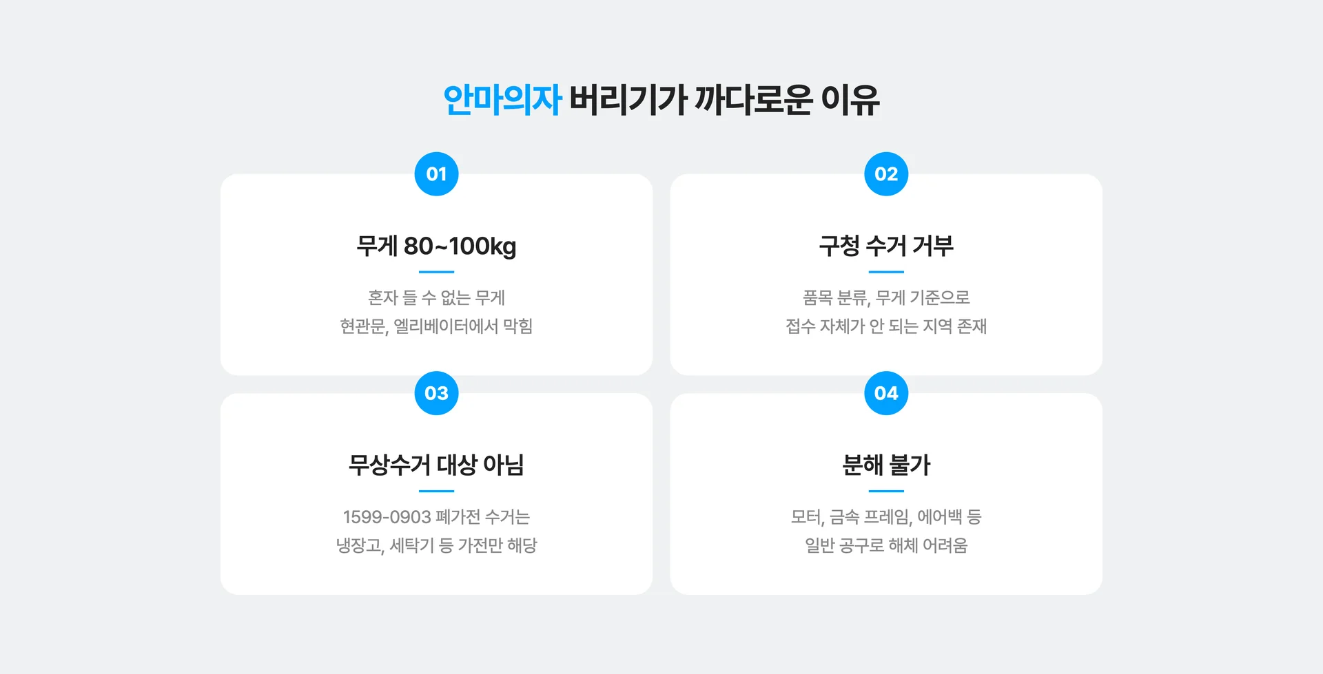 안마의자 버리기가 까다로운 이유 4가지
