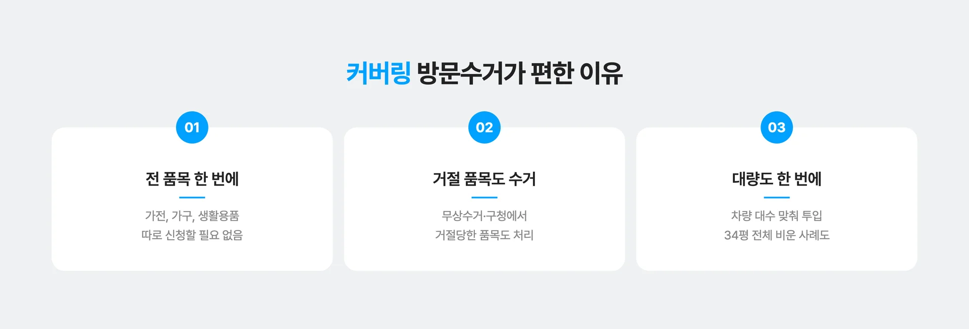 커버링 방문 수거 서비스가 좋은 이유 3가지
