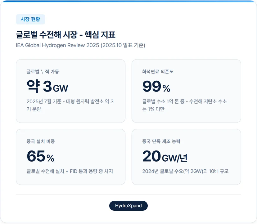 글로벌 수전해 시장