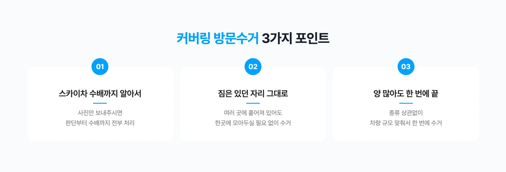 카톡 한통이면 알아서 스카이차 수거까지 완료하는 커버링 방문 수거 후기!