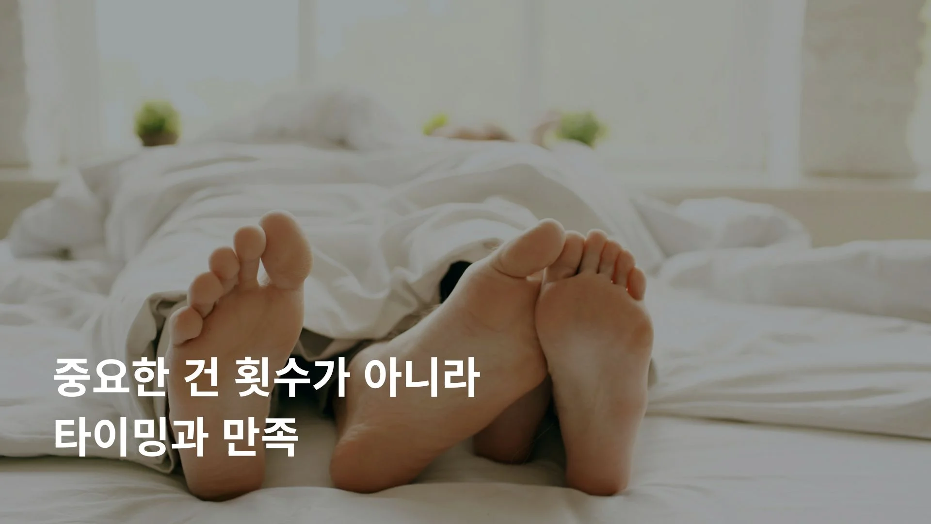 부부관계 적정 횟수와 시간대 가이드