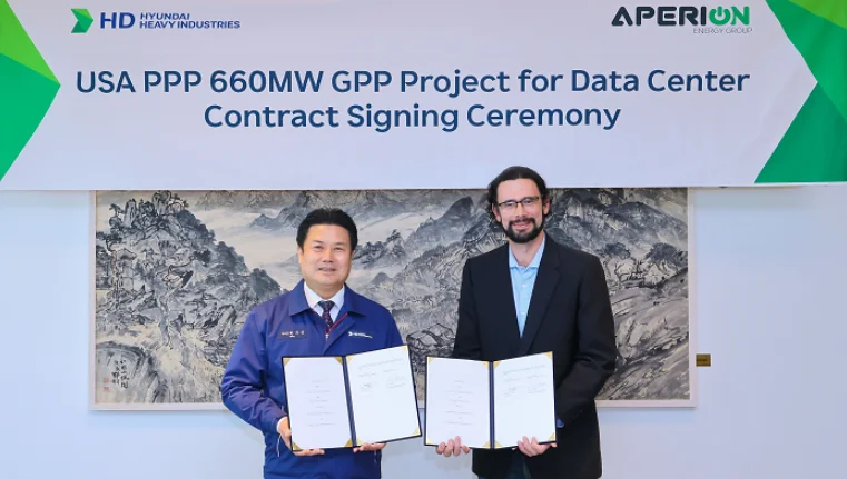 미국 에너지 인프라 개발기업 Aperion Energy Group(AEG)과 발전설비 공급계약 체결