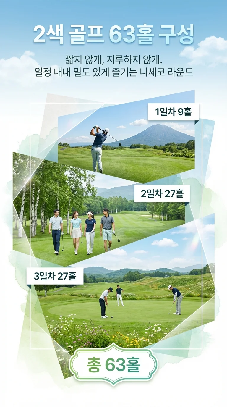 삿포로 니세코 패키지 63홀 구성