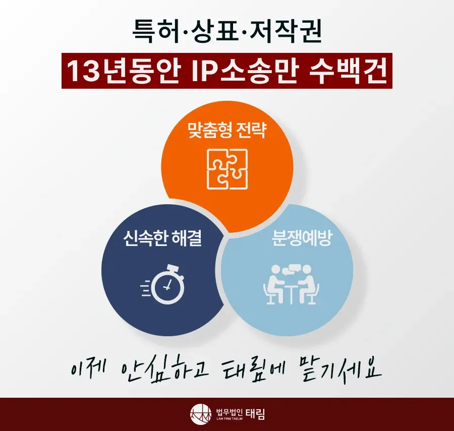 지식재산권전문변호사 직접 상담 | 법무법인 태림