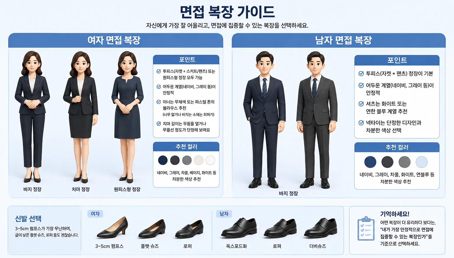금융공기업 면접 복장, 치마 vs 바지 정장 뭐가 더 좋을까?