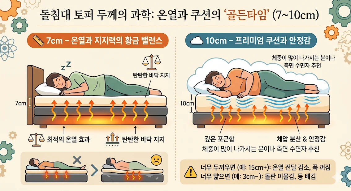 돌침대 토퍼 두께