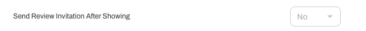 Enable the review invitation in Settings > Showings > Company > Smart Scheduling