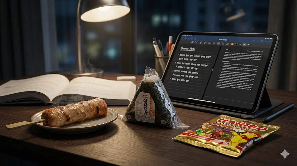 Perfect convenience store midnight snacks for studying