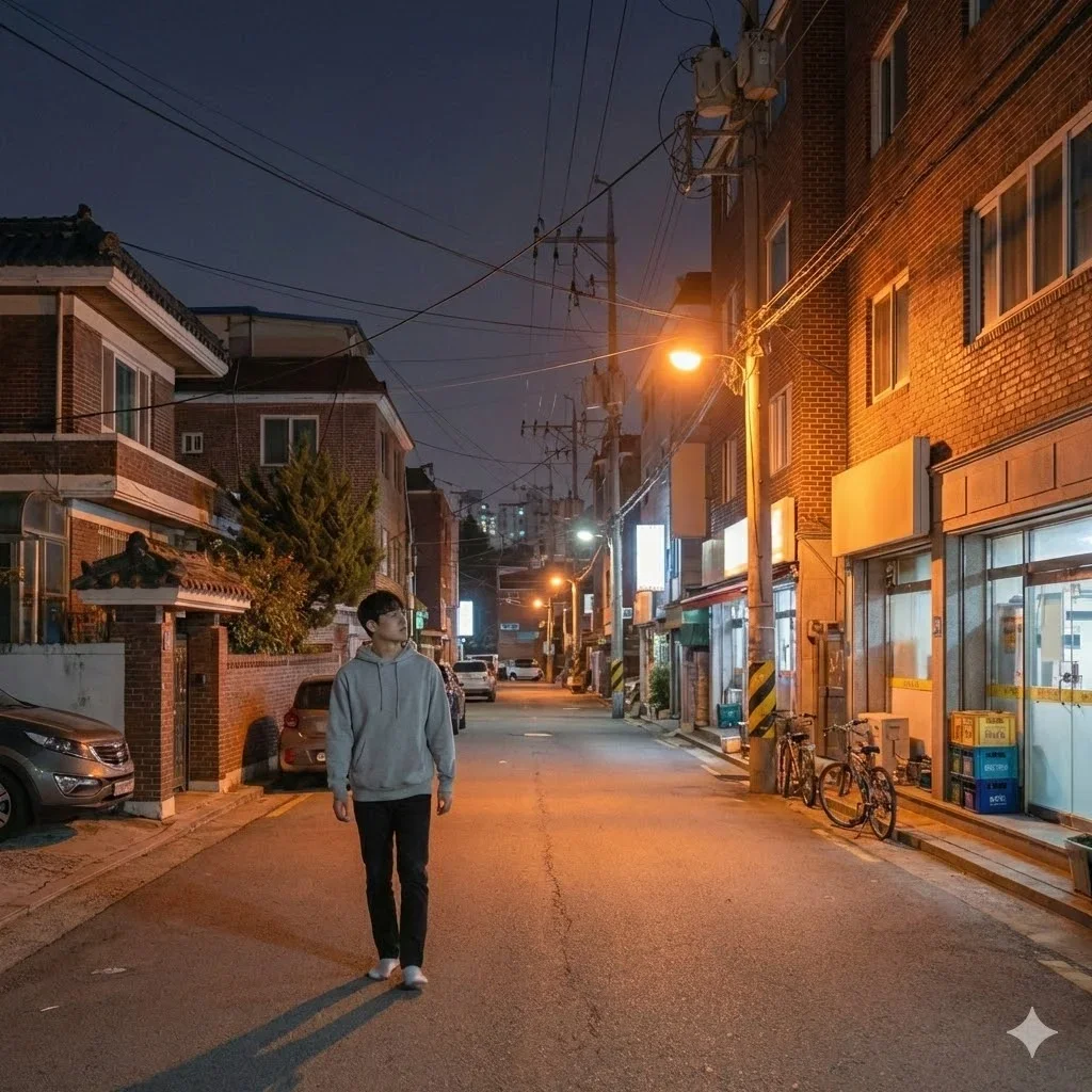Safe residential streets near Korean university campuses