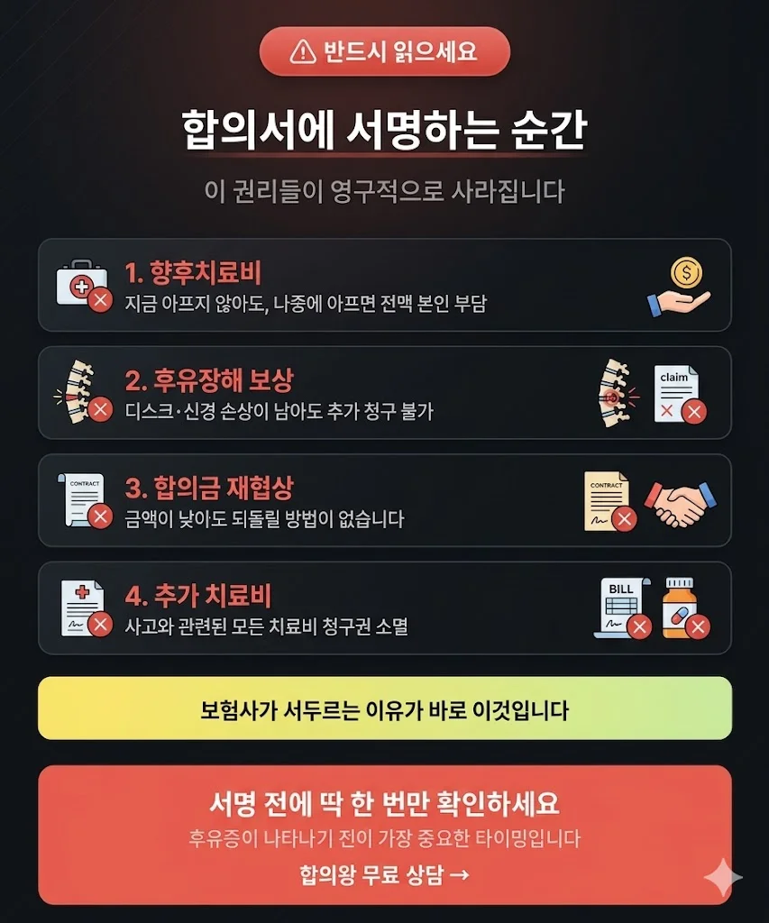 합의서에 서명하는 순간