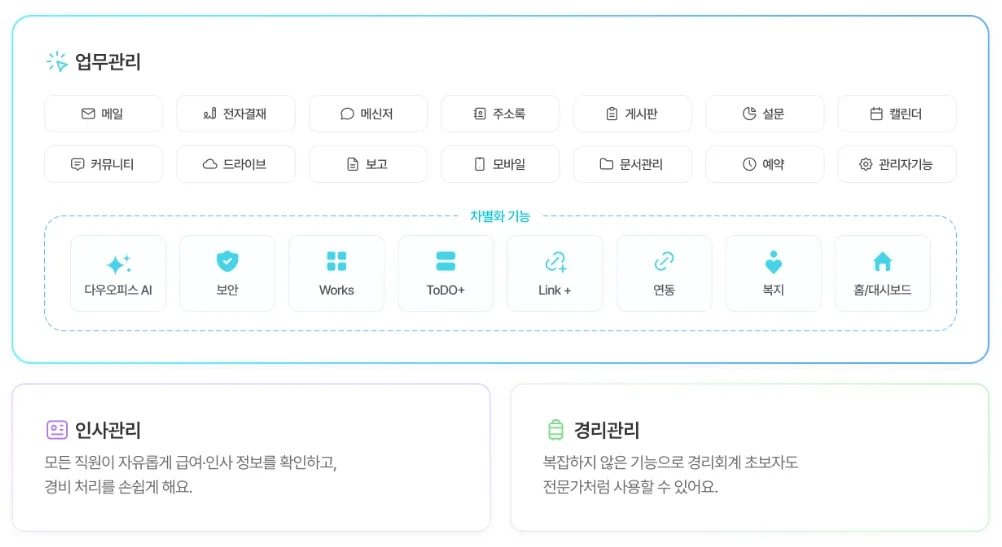다우오피스 기능