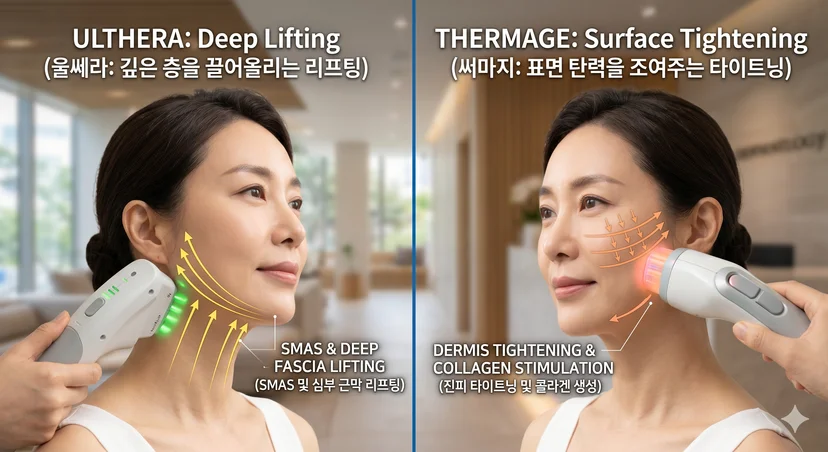 울쎄라와 써마지 어떤 차이가 있을까요?