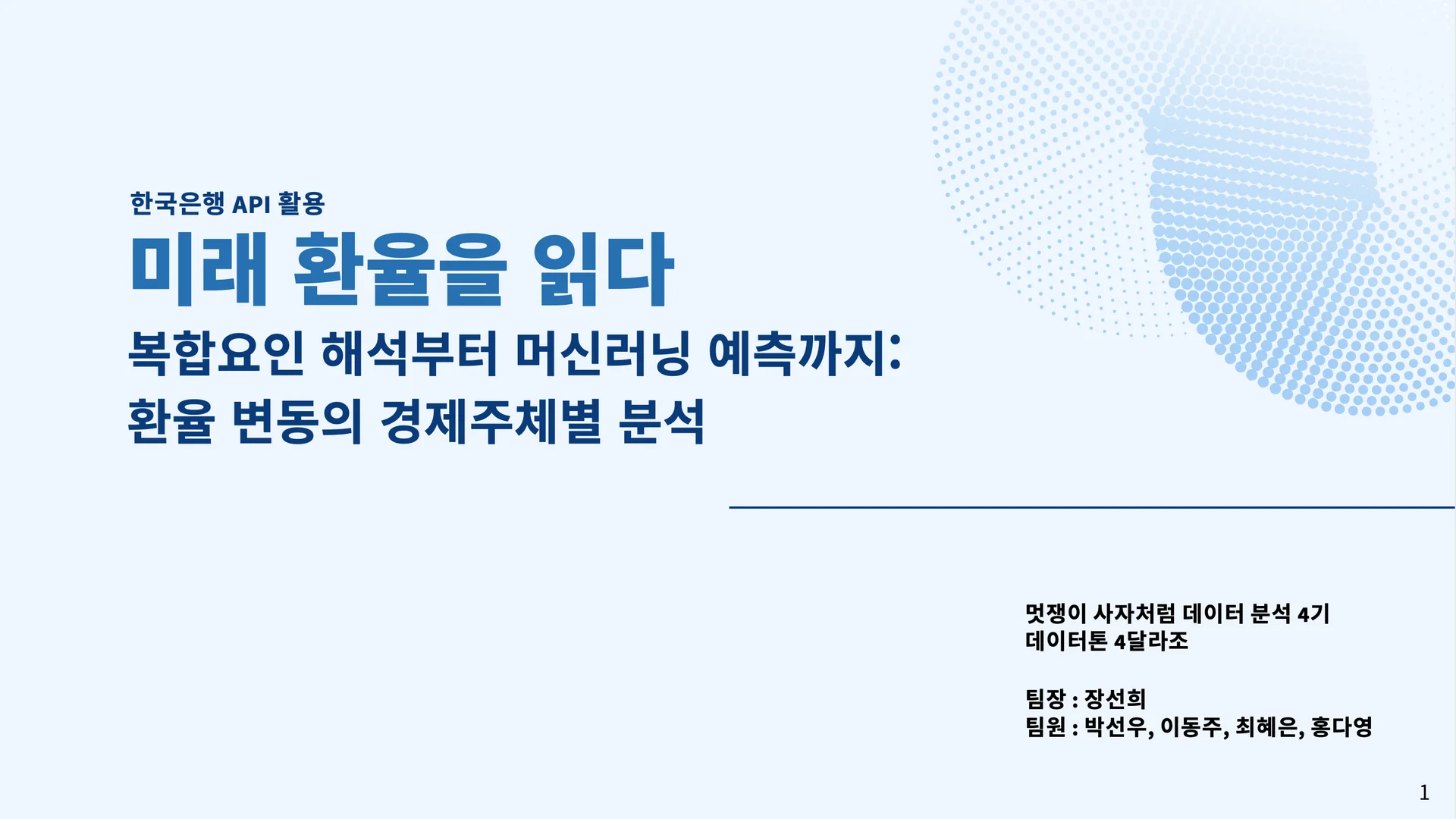 멋쟁이사자처럼 데이터 분석가 취준생 프로젝트 발표 이미지