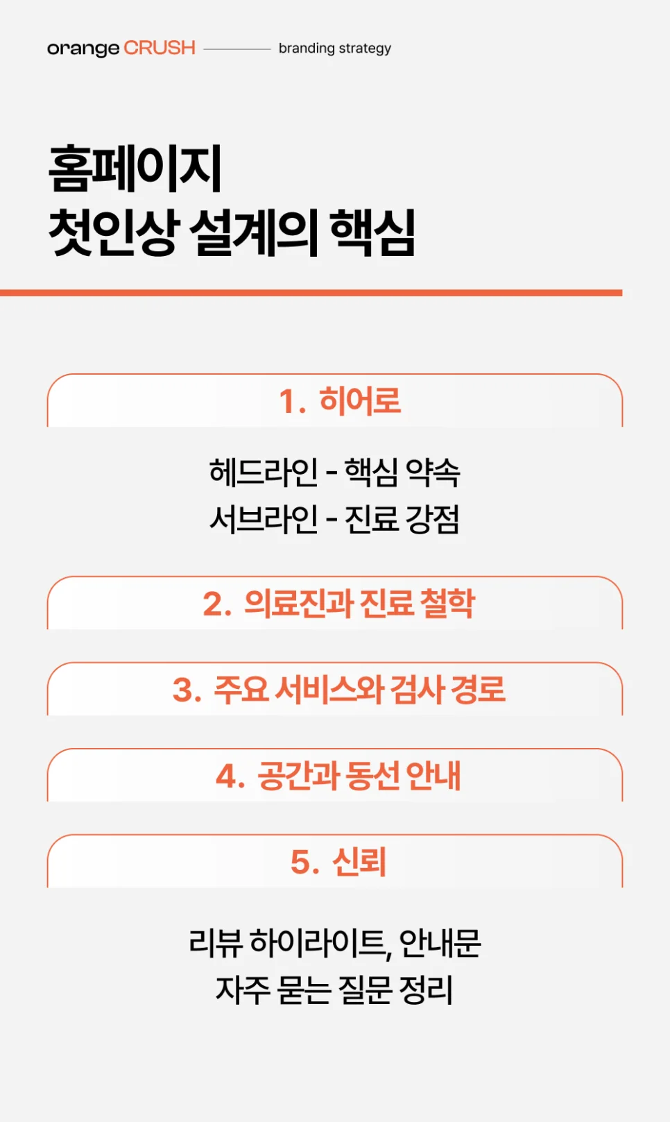 홈페이지 첫인상 설계