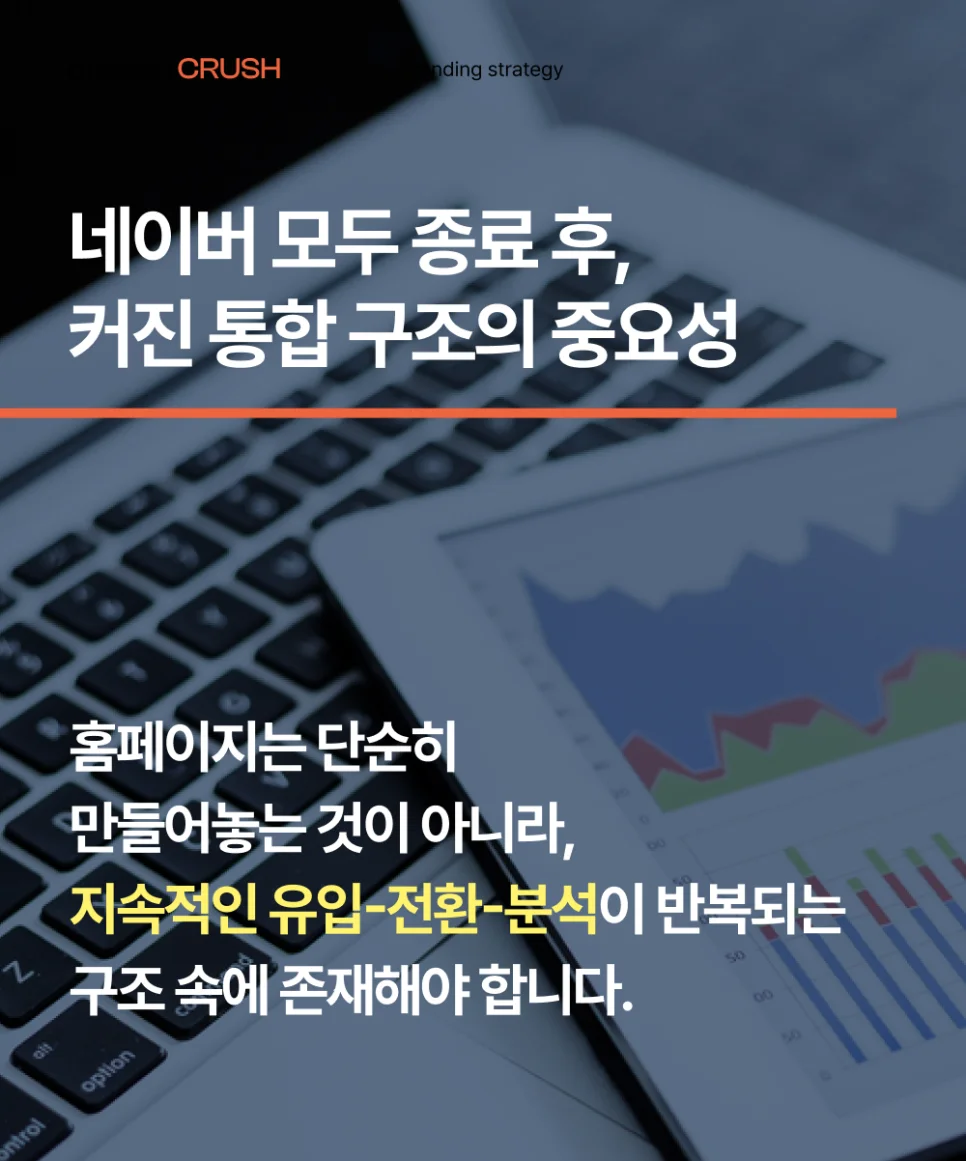 홈페이지는 지속적인 유입-전환-분석이 이뤄져야