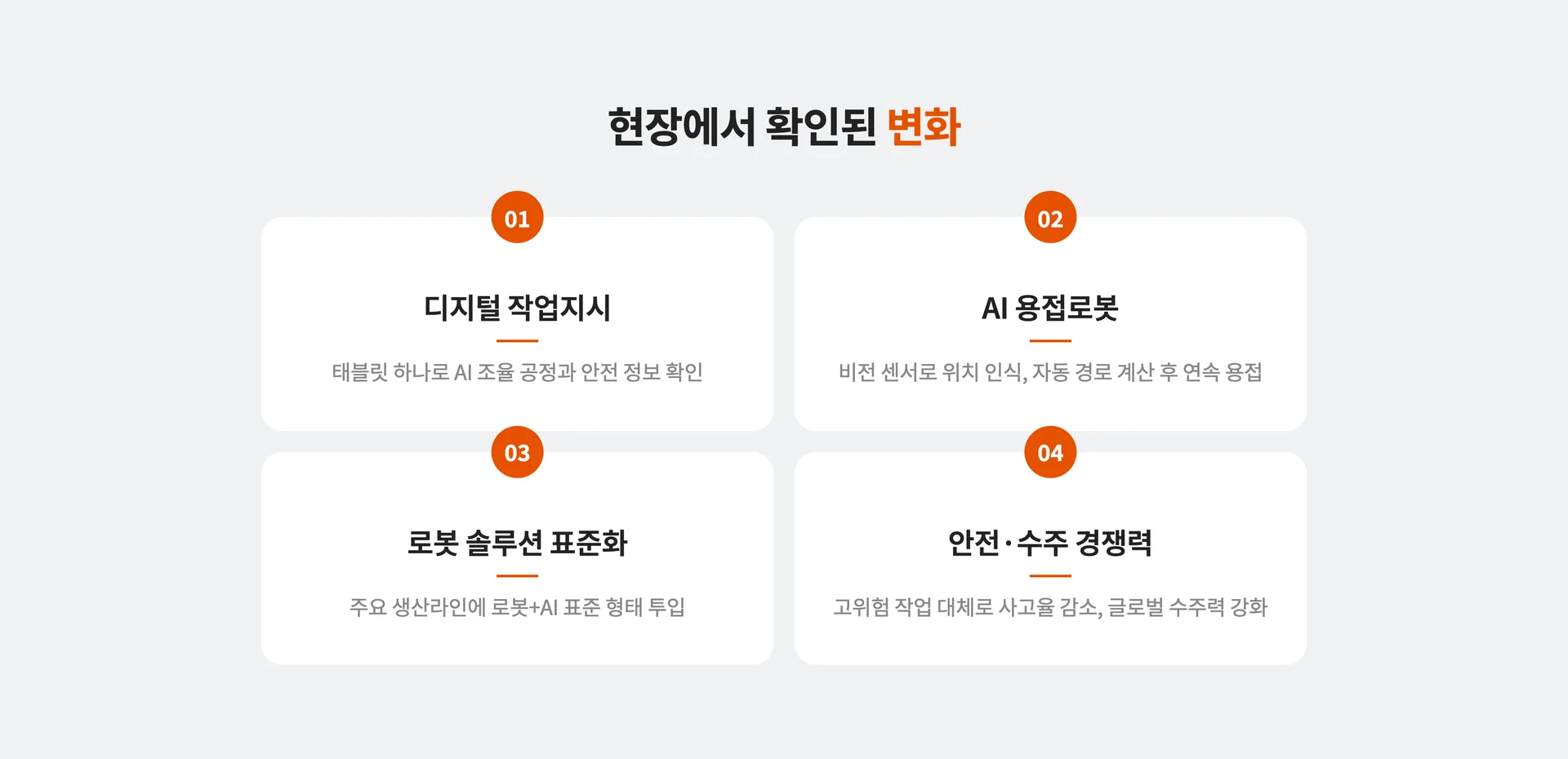 현장에서 확인된 변화