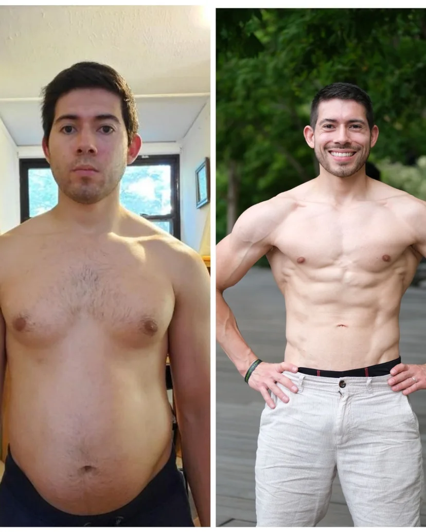 male fitness transformation