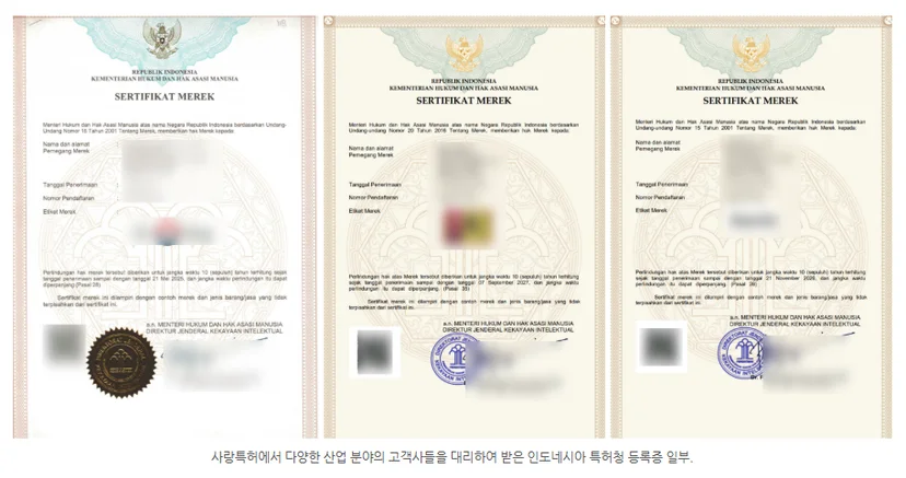 인도네시아 상표