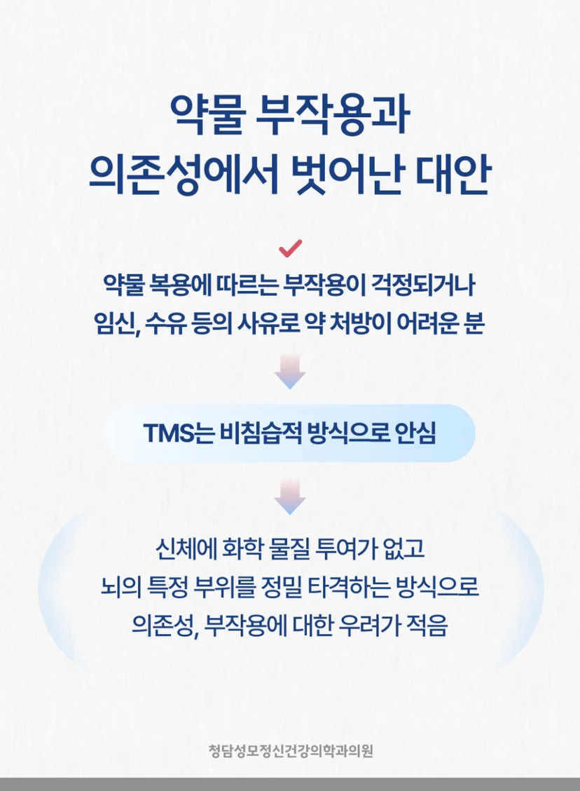 TMS 약물치료 대안