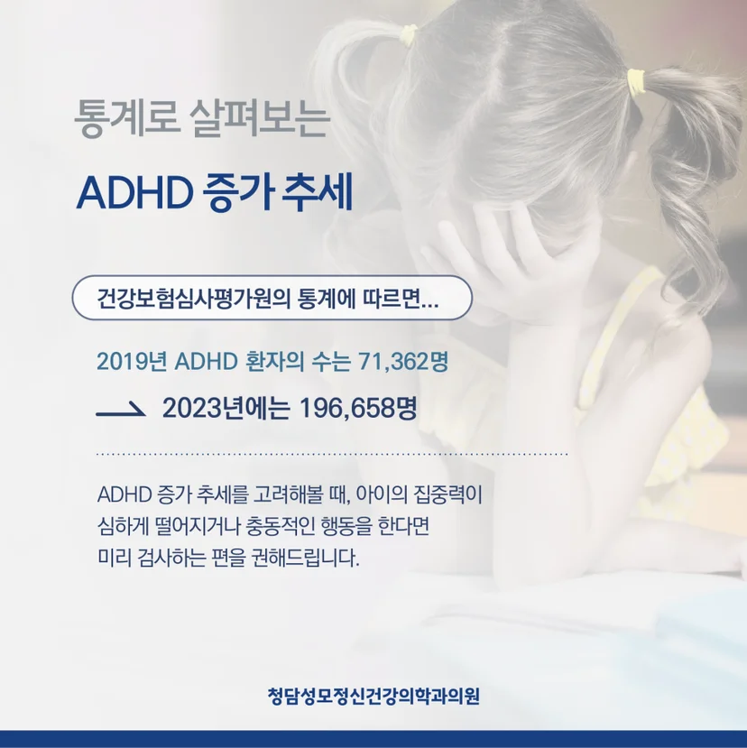 ADHD 증가 추세