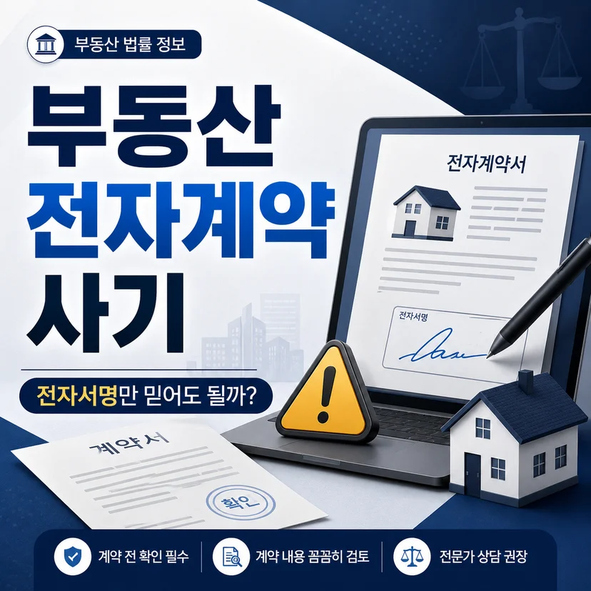 부동산 전자계약 사기 전자서면만 믿어서는 안 됩니다.