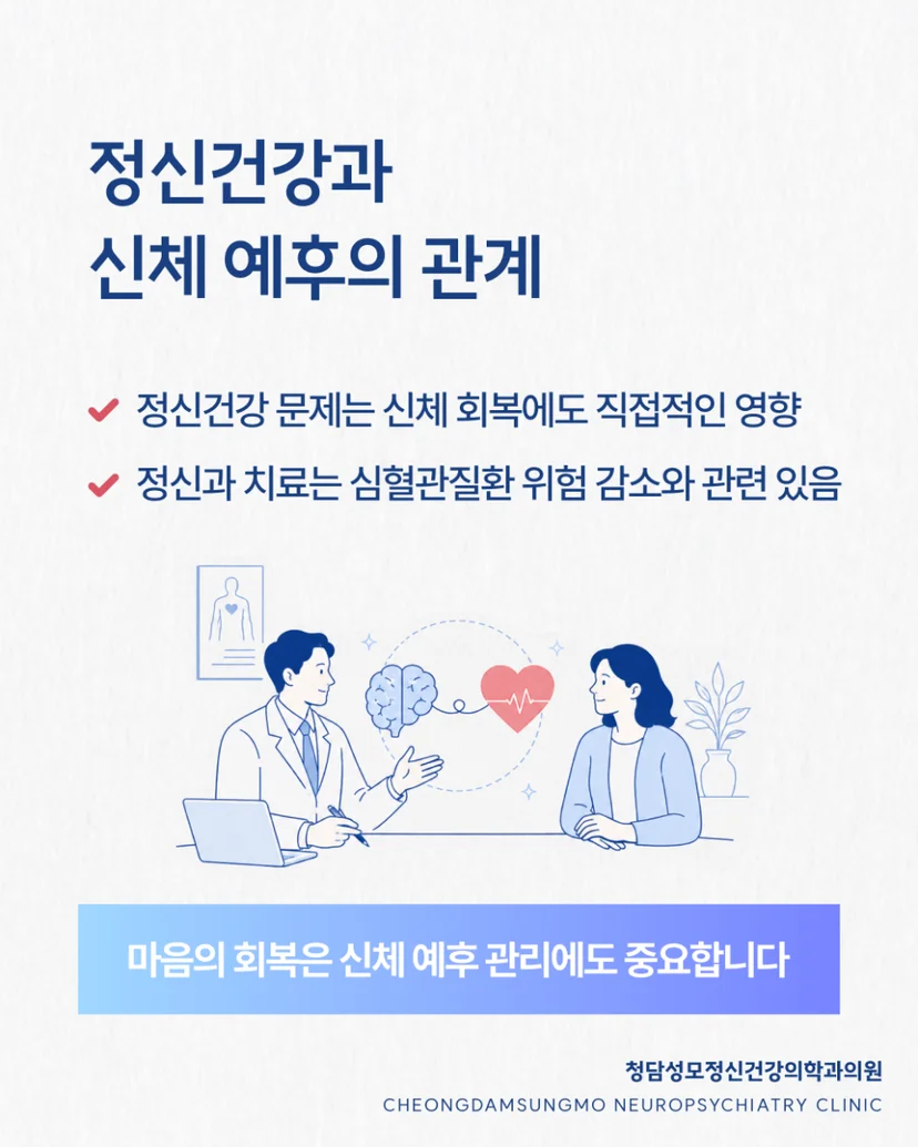 정신건강과 신체 예후의 관계