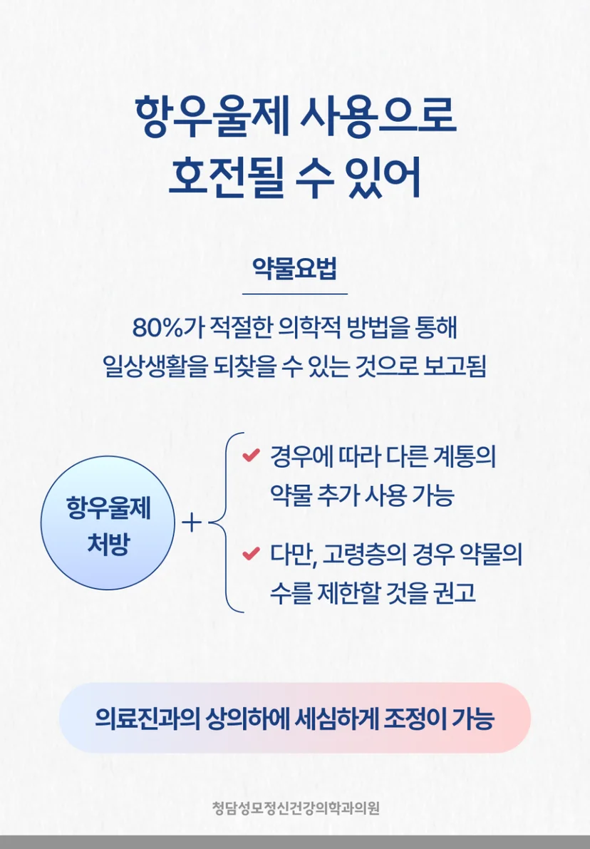 노인우울증 항우울제 사용