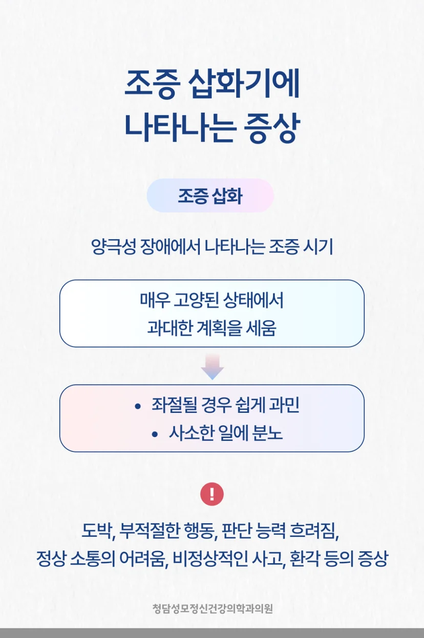 조증 삽화기 증상