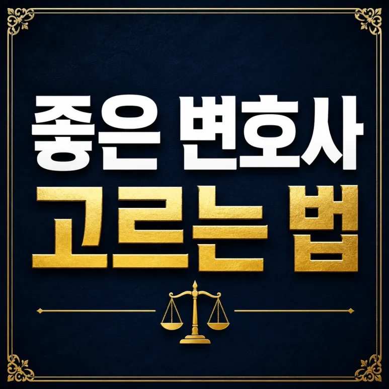 좋은변호사 고르는 법