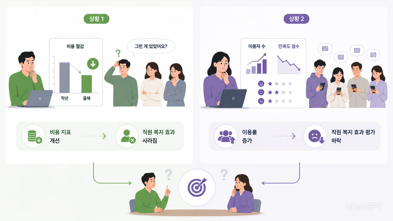 직원 복지 효과에 대한 상황별 차이점과 지표 분석