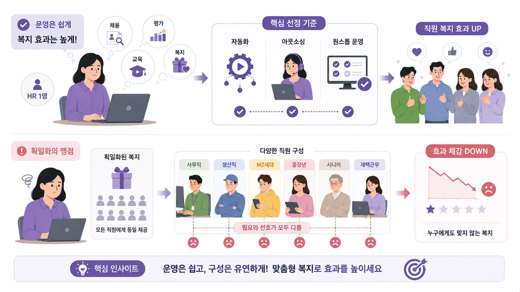 직원 복지 효과를 극대화하기 위한 방법
