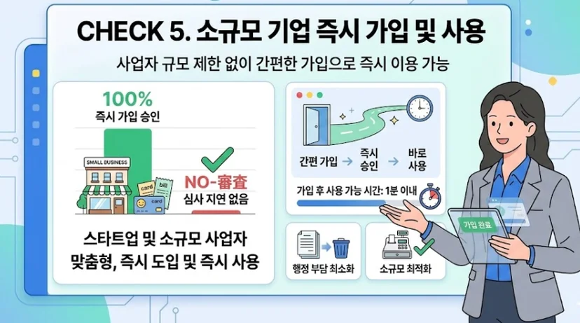 B2B 기프티콘 체크리스트5. 소규모 기업 가입 가능 여부