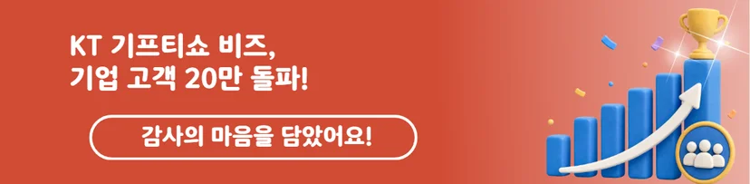 기프티쇼 비즈 20만 고객 돌파