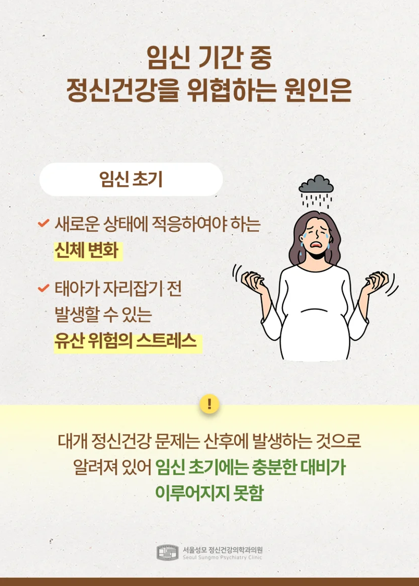 임신 중 정신건강 위협 요인
