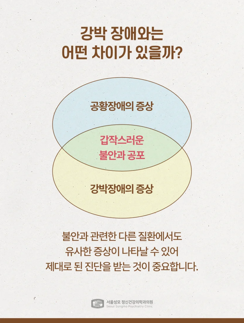 공황장애 강박장애 차이