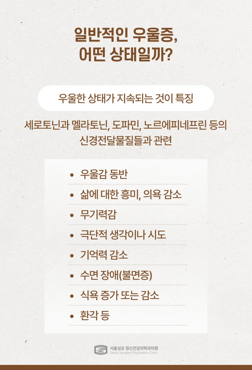 일반적 우울증의 상태