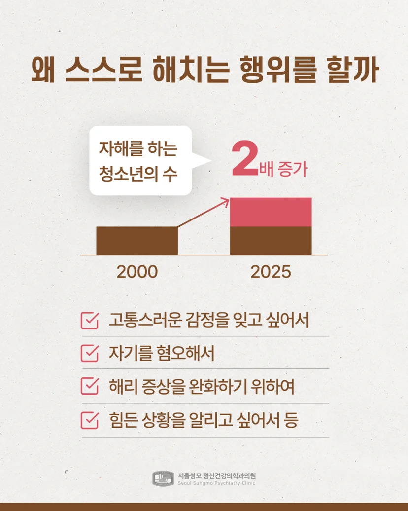 자해를 하는 이유