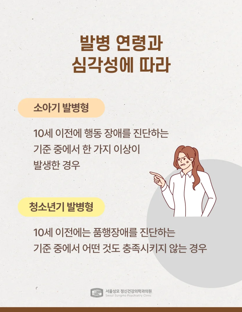 품행장애 발병 연령