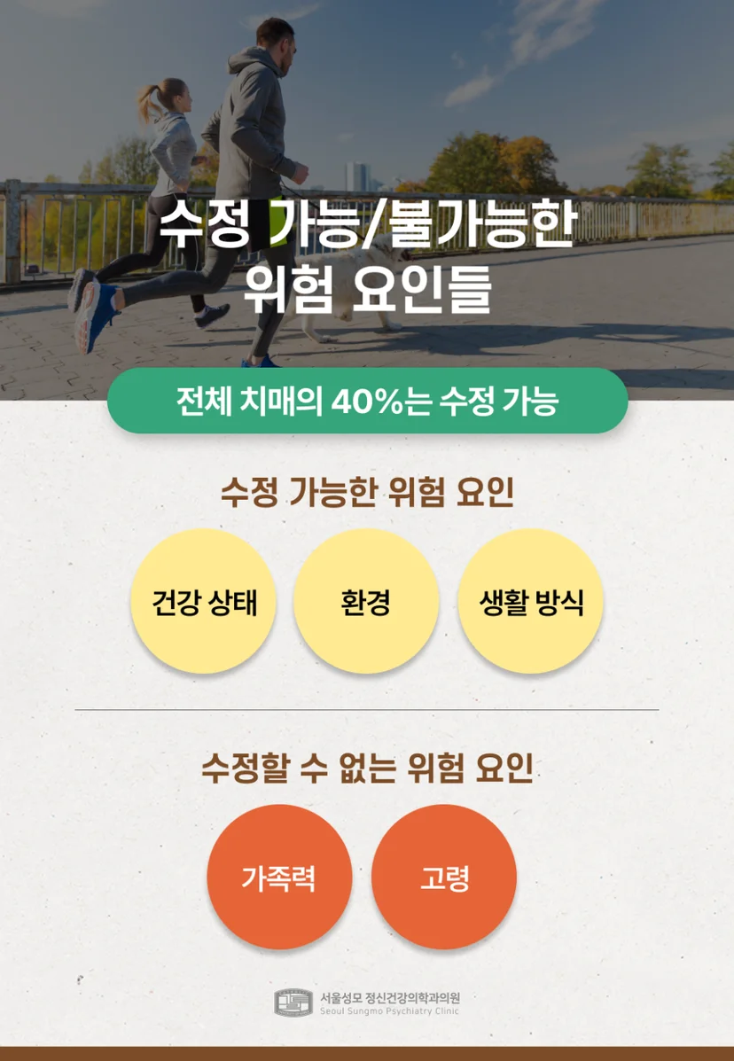 수정 가능/불가능한 치매 요인