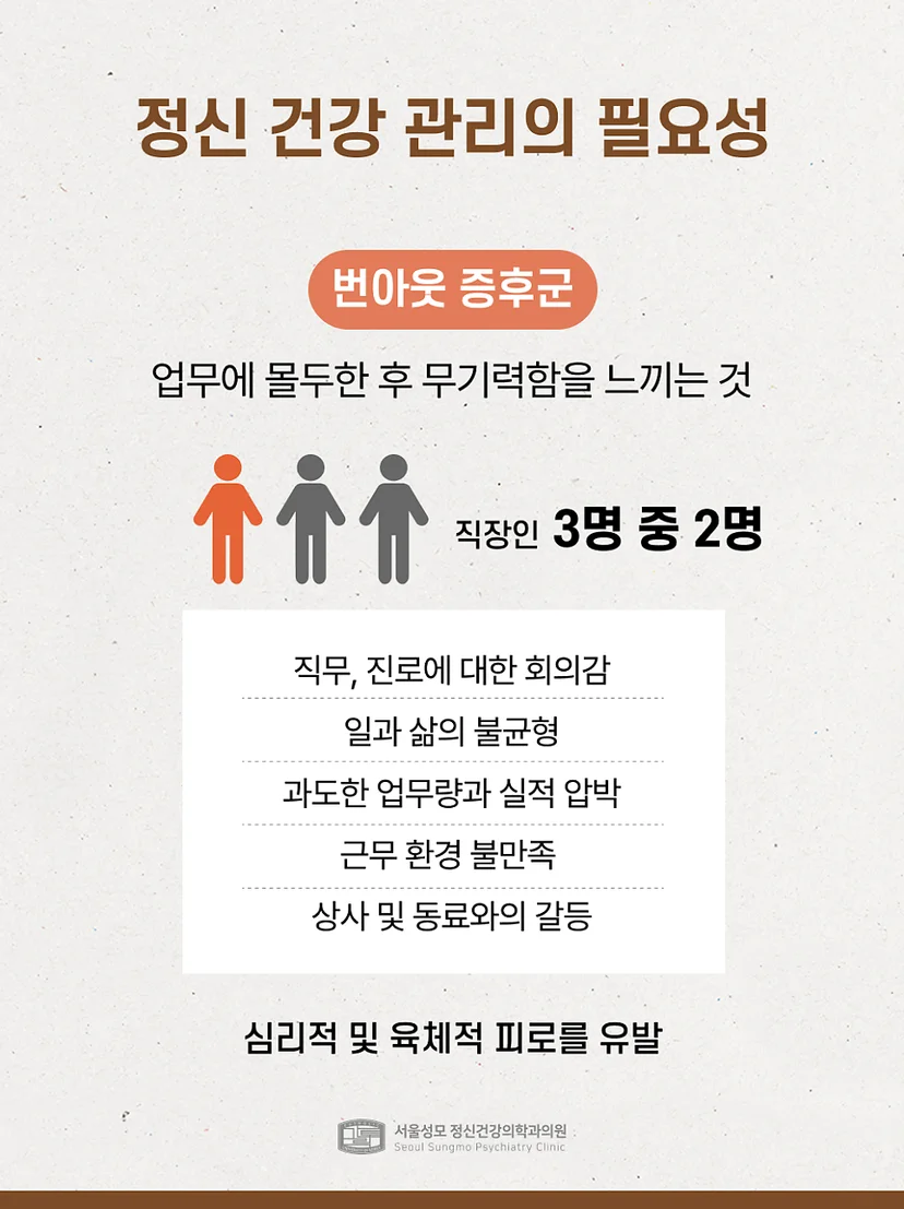 직장인 정신 건강 관리의 필요성