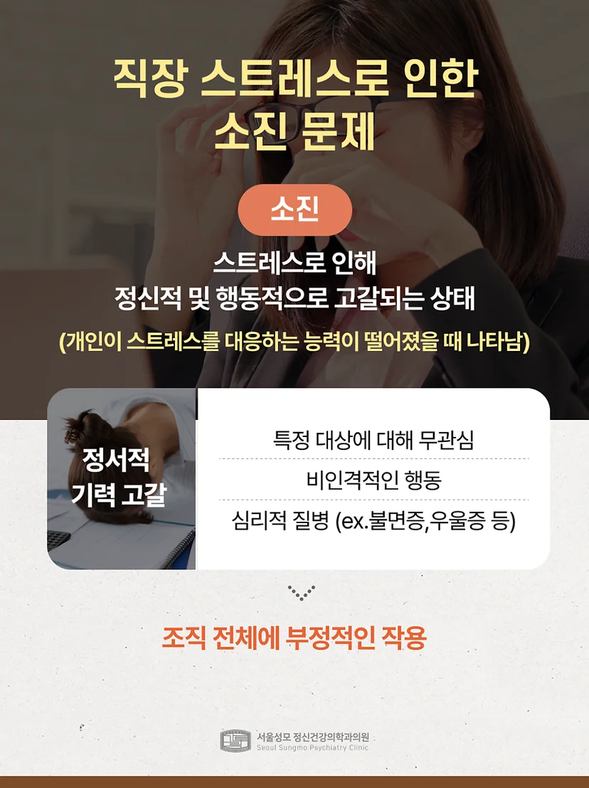 직장 스트레스로 인한 소진